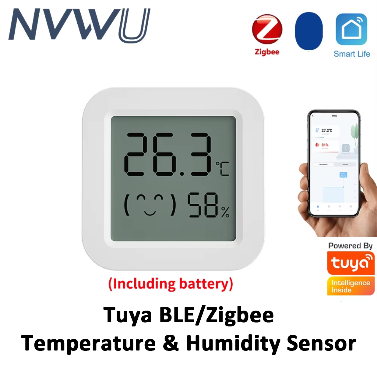 Digital Hygrometer Probe - Tuya Zigbee Sensore di umidità della