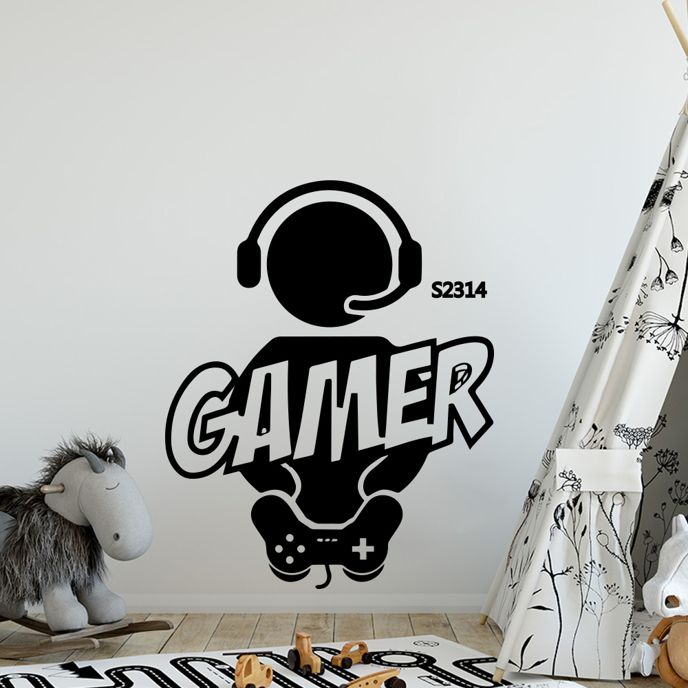 1pc Gamer Wall Art Decal For K - Glass Door Hinge recensione e prezzo