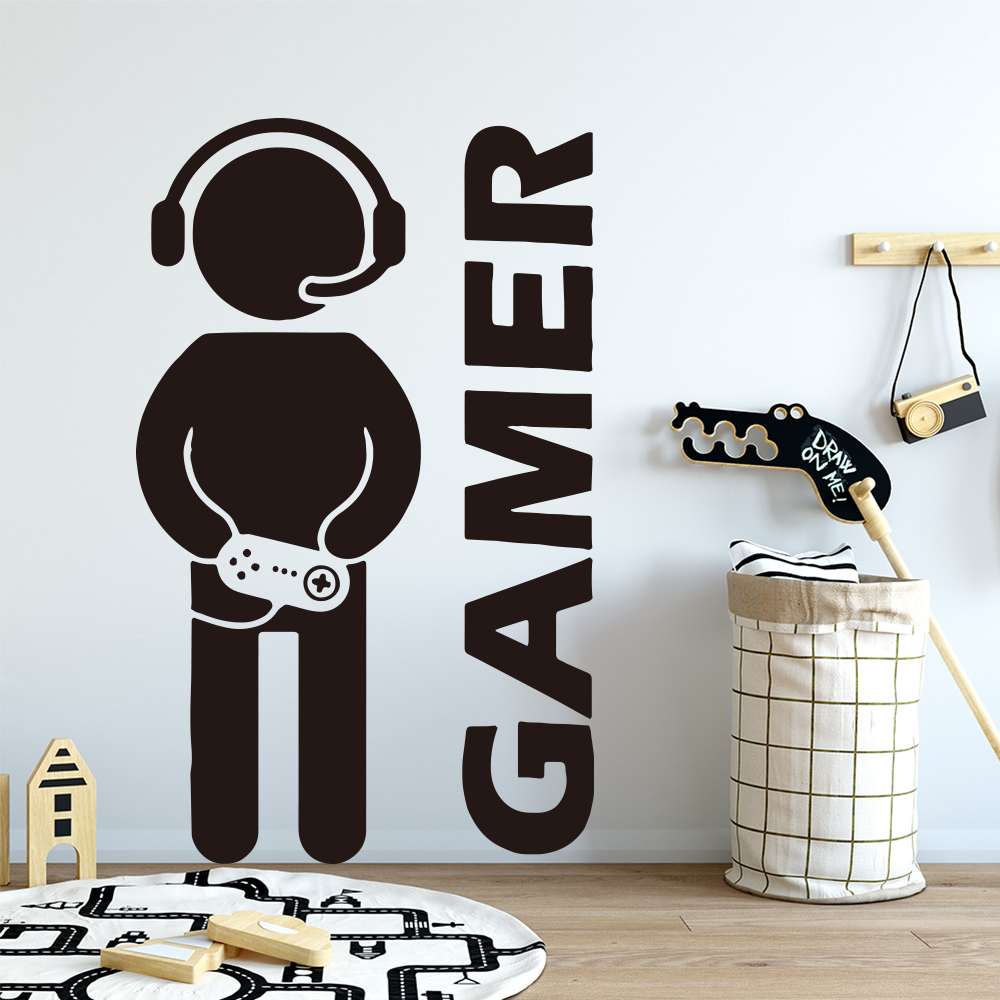 1pc Gamer Wall Art Decal For K - Glass Door Hinge recensione e prezzo